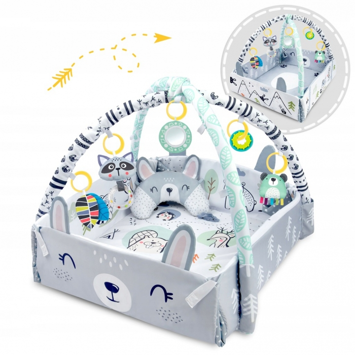 Salteluta de joaca pentru copii 110 x 100 cm Ricokids Krolik 7350  [5]