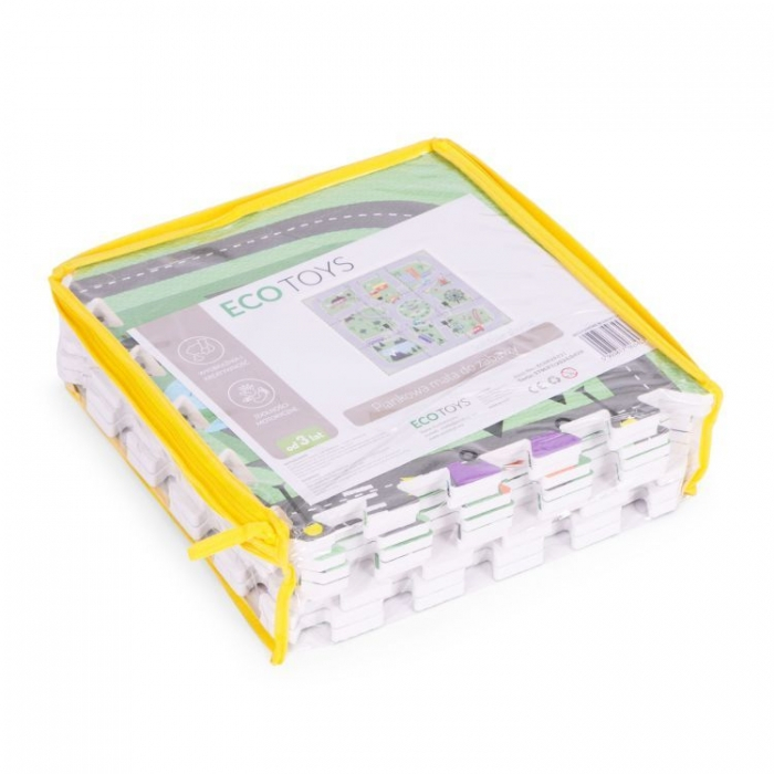 Salteluta de joaca pentru copii 90.5 x 90.5 x 1 cm ECOEVA021 - Orasel [7]