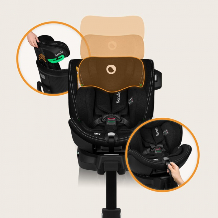 Scaun auto Lionelo Harmony i-Size 360 grade 0-36 Kg Isofix [37]
