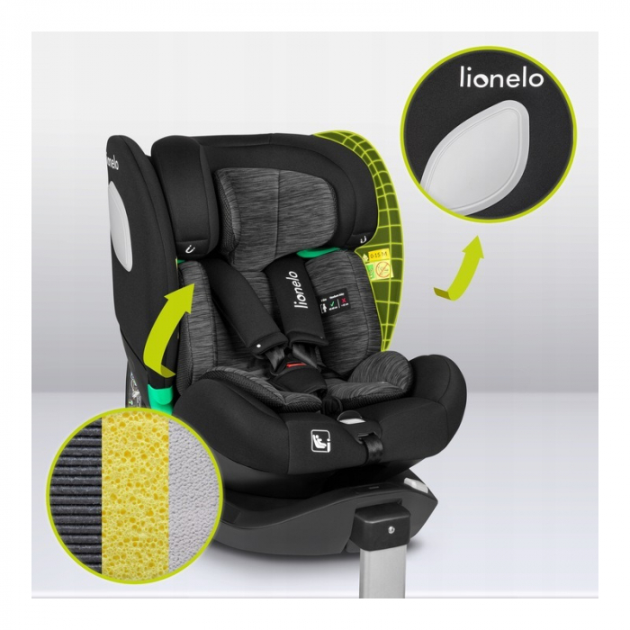 Scaun auto Lionelo i-Size Braam 0-36 Kg isofix si picior de fixare [14]