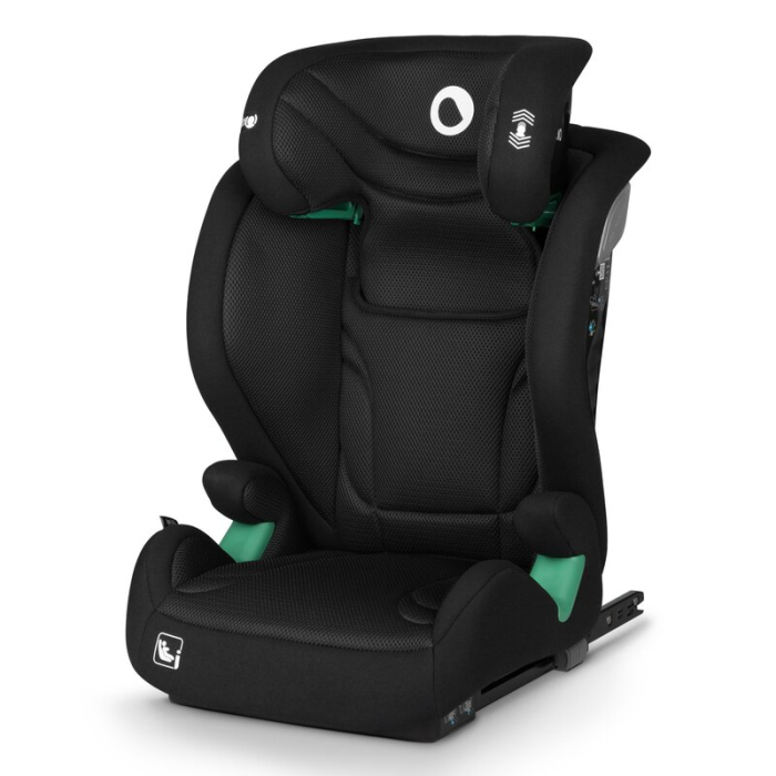 Scaun auto, Lionelo, i-Size Igo, 100- 150 cm, cu isofix, Protectie laterala, Ajustare spatar in 2 pozitii, Tetiera Tri-Guard reglabila in 11 pozitii,  Negru [6]