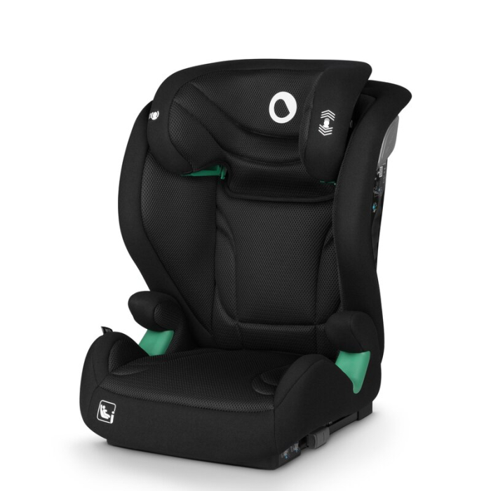 Scaun auto, Lionelo, i-Size Igo, 100- 150 cm, cu isofix, Protectie laterala, Ajustare spatar in 2 pozitii, Tetiera Tri-Guard reglabila in 11 pozitii,  Negru [4]