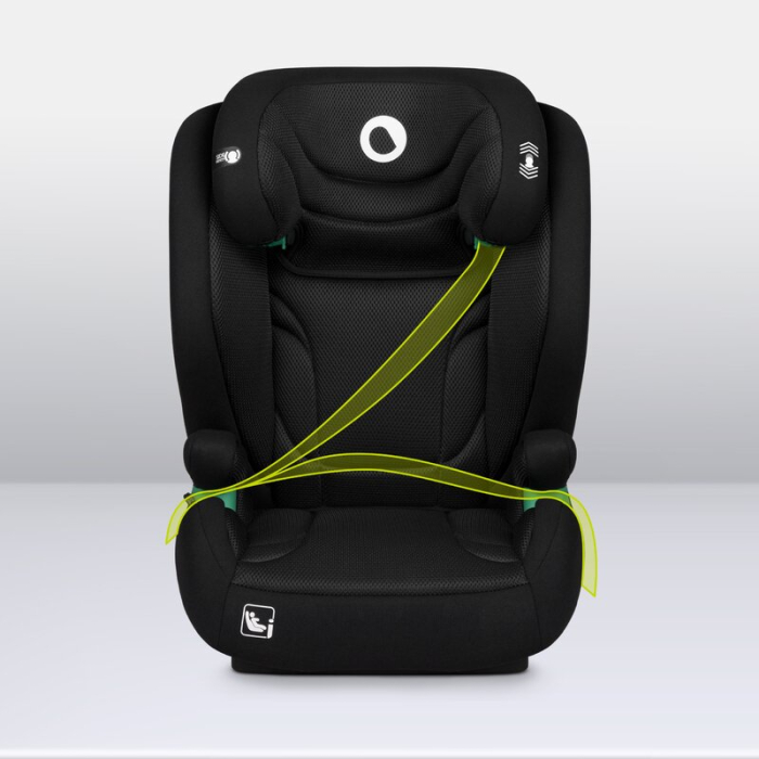 Scaun auto, Lionelo, i-Size Igo, 100- 150 cm, cu isofix, Protectie laterala, Ajustare spatar in 2 pozitii, Tetiera Tri-Guard reglabila in 11 pozitii,  Negru [30]