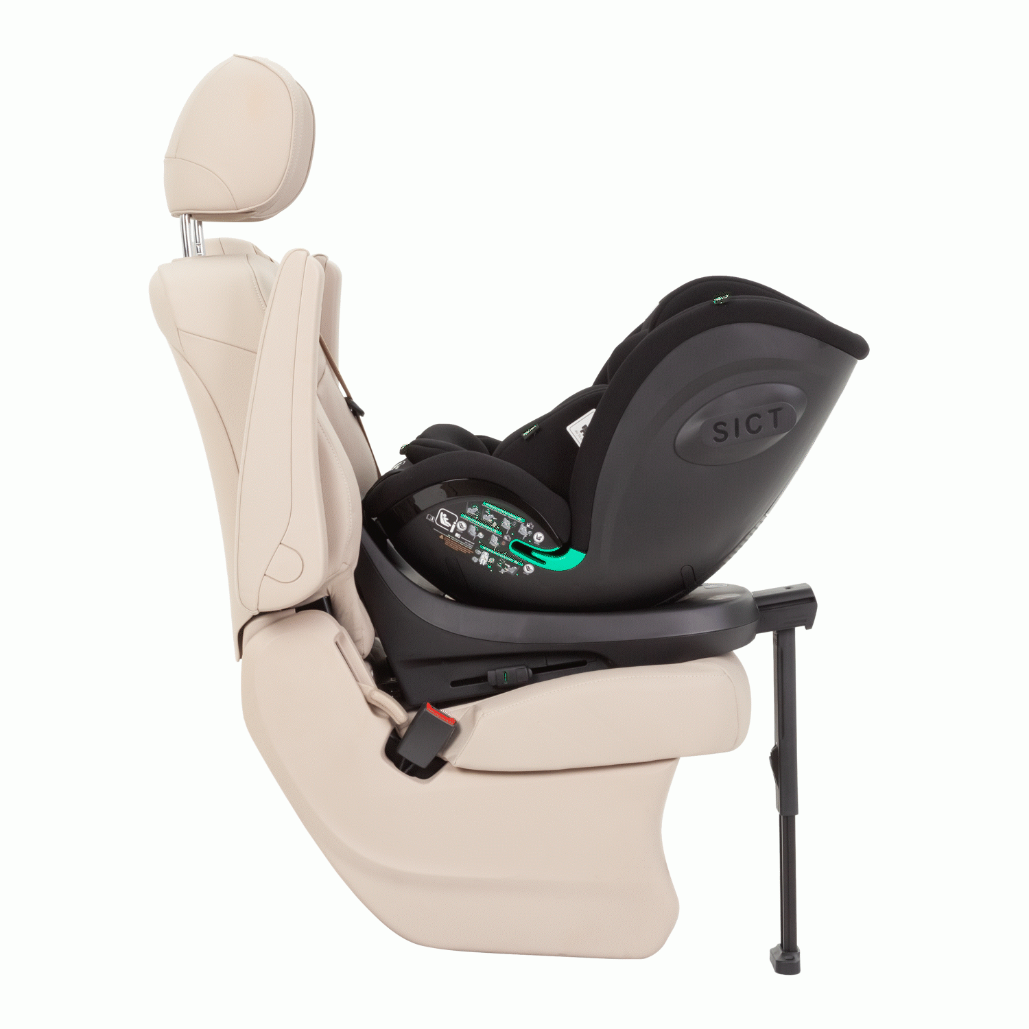 Scaun auto rotativ 360° SPS Carrello METEORIT i-SIZE R129/03 40-150 cm ISOFIX [9]