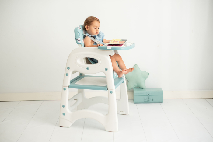 Scaun de masa 3 in1 transformabil in scaun si masuta cu placa Lego Olmitos Blue Forest [4]