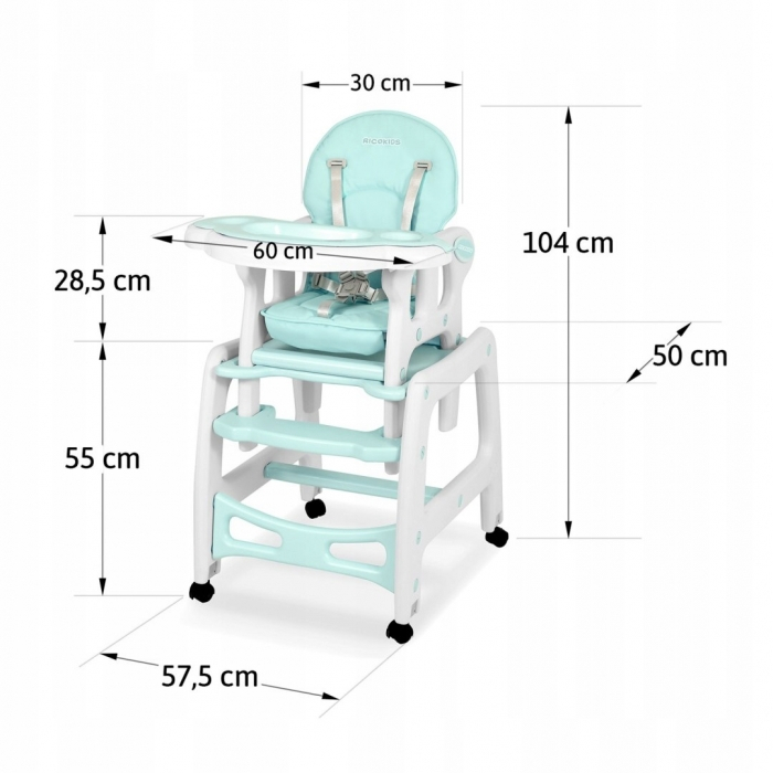 Scaun de masa 5 in 1 Ricokids Sinco [5]