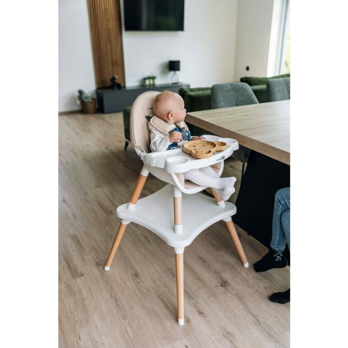Scaun de masa, FreeON, Eos, 3 in 1, Multifunctional, Cu tavita reglabila si detasabila, Conform cu standardul european de securitate EN 14988:2017+A1:2020, Beige [5]