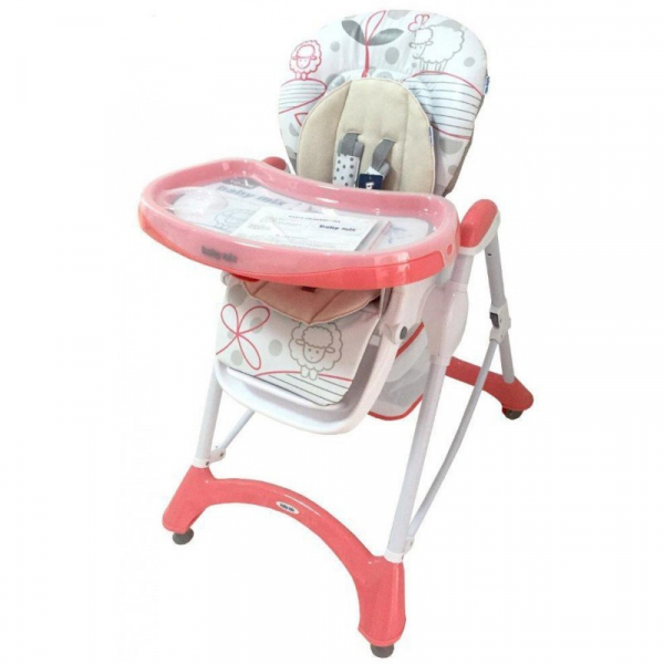 Scaun de masa Hungry Sheep - Pink - Baby Mix [2]