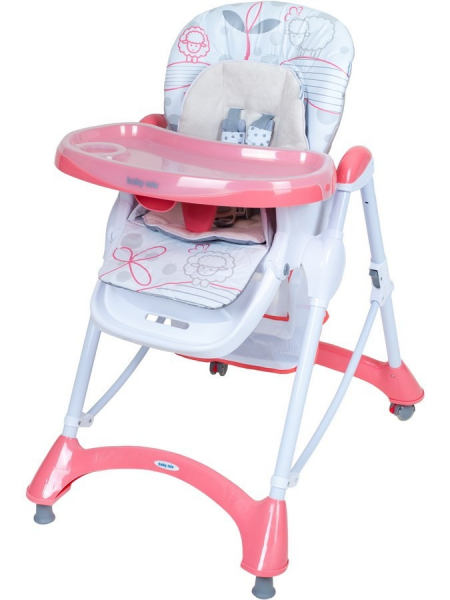 Scaun de masa Hungry Sheep - Pink - Baby Mix [3]