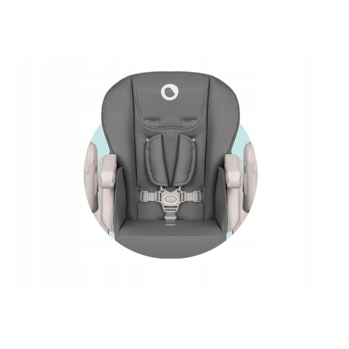 Scaun de masa, Lionelo, Zanna, Reglabil, 4 Pozitii pe inaltime, Pliabil, din Metal, Conform cu standardul european de securitate EN14988, Gri [24]