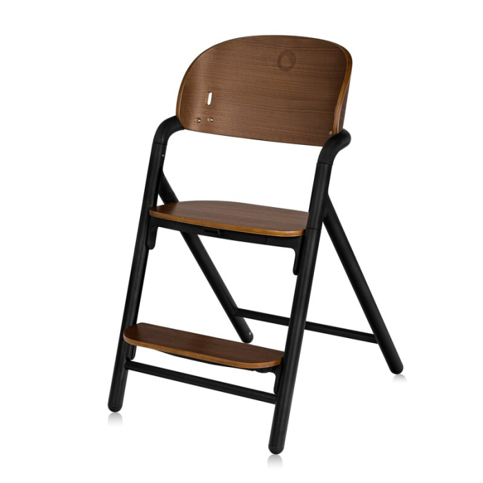 Scaun de masa multifunctional Celia, Lionelo, din lemn de fag, 6 luni- adult, Husa impermeabila, Tavita silicon, Suport de picioare reglabil, Greutate maxima 90 Kg, Negru [10]