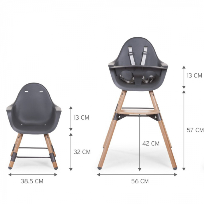 Scaun de masa reglabil in inaltime Childhome Evolu 2 [2]