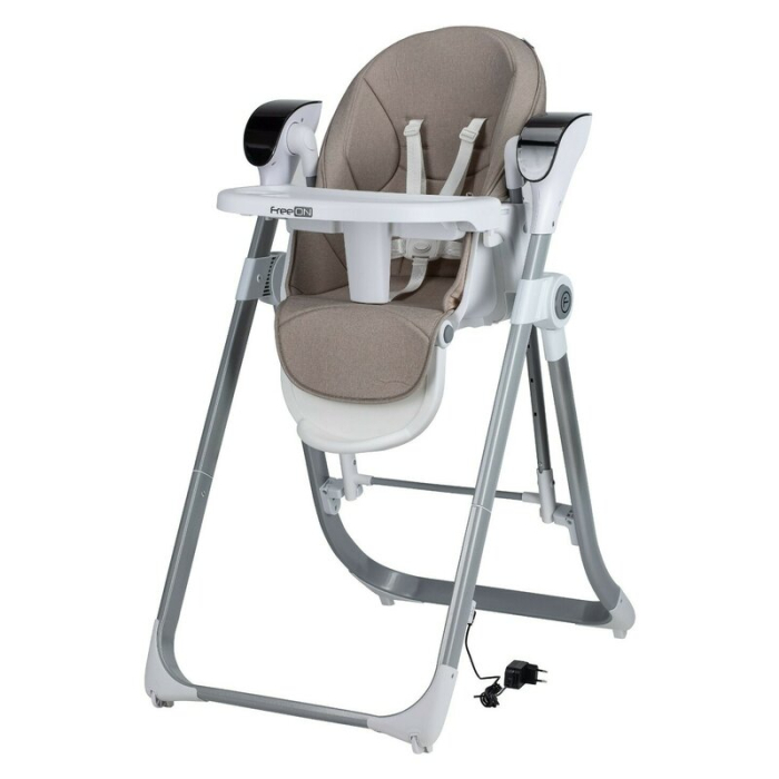 Scaun de masa si balansoar, FreeON, Oli Deluxe, 2 in 1, Transformabil, Multifunctional, cu melodii de leagan, 0 luni+, Beige [2]