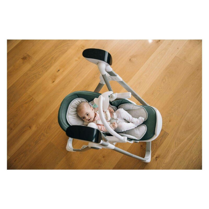 Scaun de masa si balansoar, FreeON, Oli Deluxe, 2 in 1, Transformabil, Multifunctional, cu melodii de leagan, 0 luni+, Beige [16]