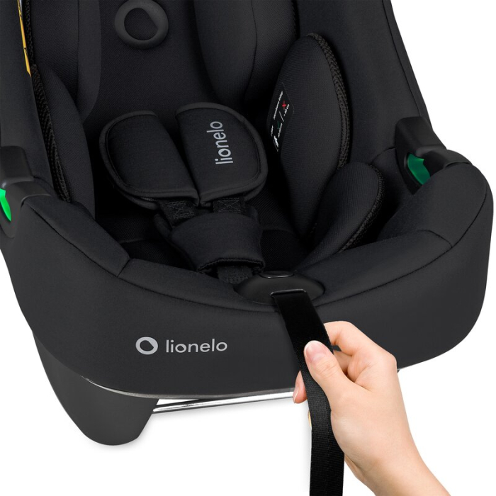 Scoica auto, Lionelo, i-Size Astrid, 0-13 Kg, 40-87 cm, Cu salteluta, Testat ADAC, Conform cu standardul european de securitate R129, Negru Onyx [12]