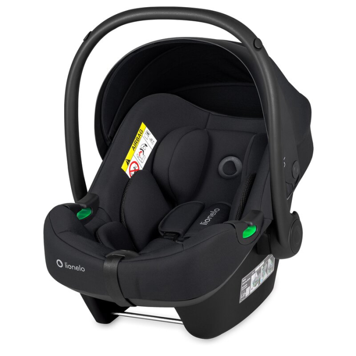Scoica auto, Lionelo, i-Size Astrid, 0-13 Kg, 40-87 cm, Cu salteluta, Testat ADAC, Conform cu standardul european de securitate R129, Negru Onyx [4]