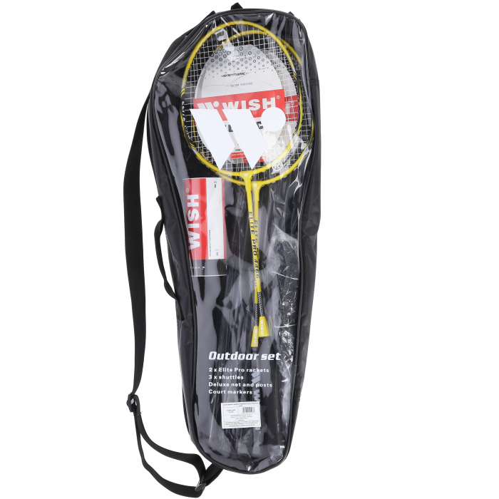 Set Complet Badminton Wish Alumtec 4466 Galben [11]