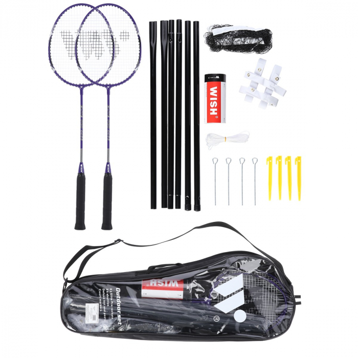 Set Complet Badminton Wish Alumtec 4466 Mov [10]