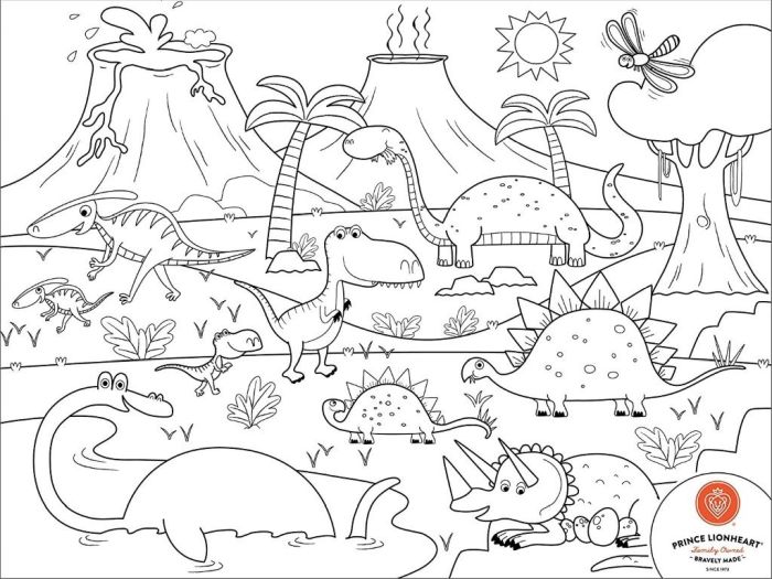 Set Complet pentru Desen cu Plansa Refolosibila din Silicon Dino [2]