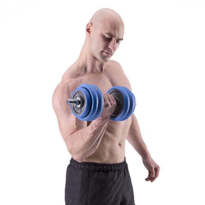 SET DE GANTERE 30 KG HMS BARBELL [15]