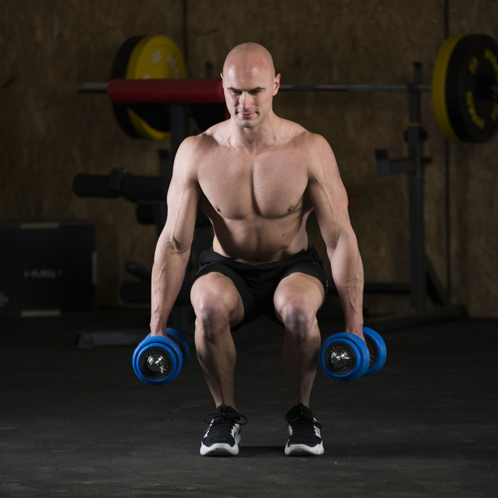 SET DE GANTERE 30 KG HMS BARBELL [31]