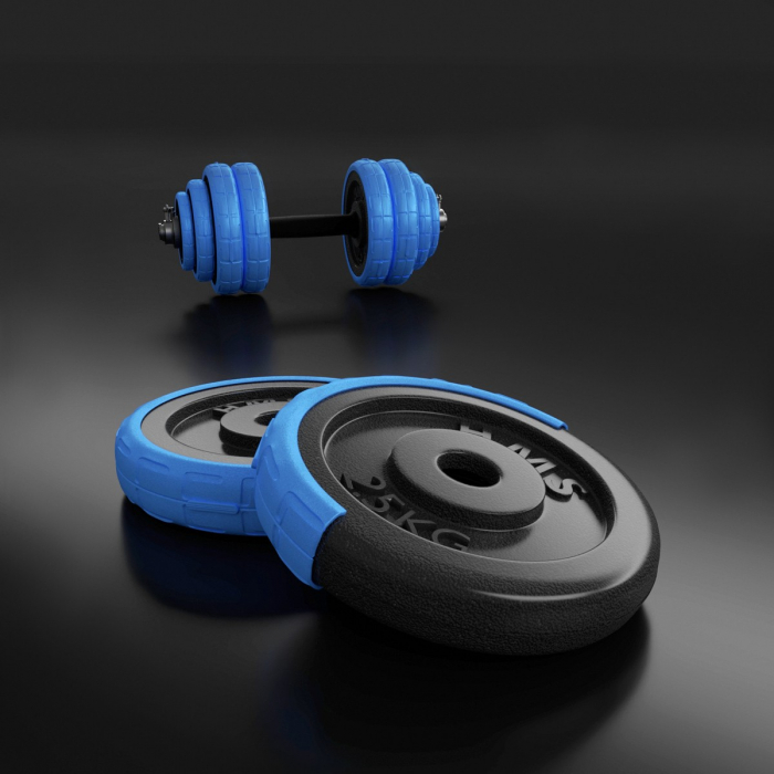 SET DE GANTERE 30 KG HMS BARBELL [7]