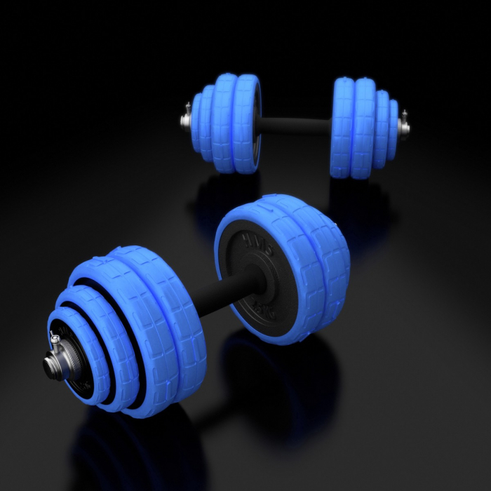 SET DE GANTERE 30 KG HMS BARBELL [5]