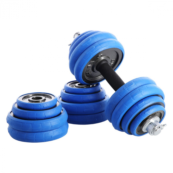 SET DE GANTERE 30 KG HMS BARBELL [2]