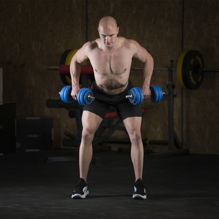 SET DE GANTERE 30 KG HMS BARBELL [30]