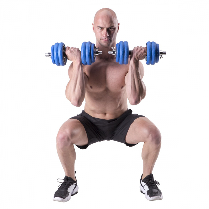 SET DE GANTERE 30 KG HMS BARBELL [26]