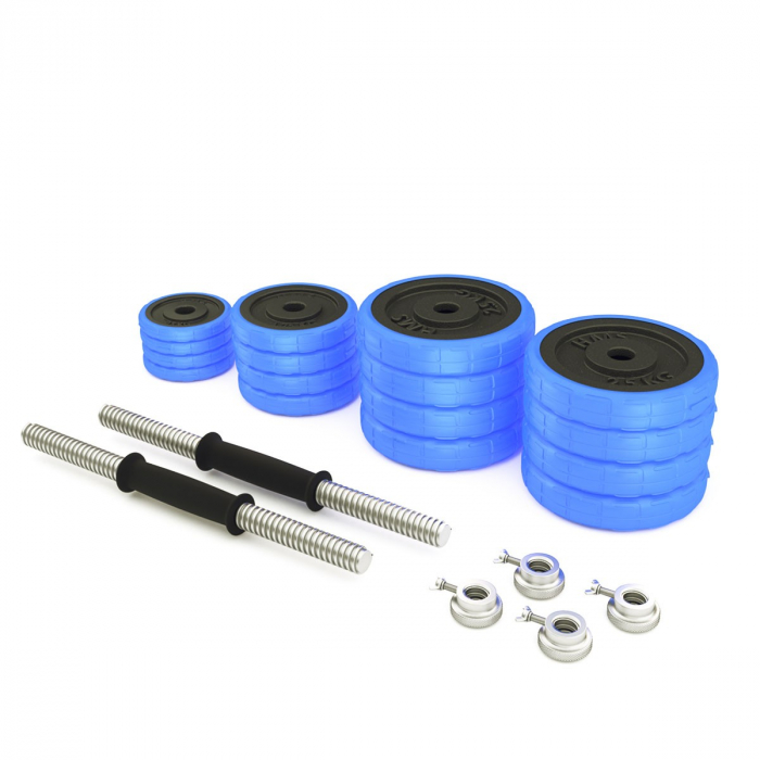 SET DE GANTERE 30 KG HMS BARBELL [10]