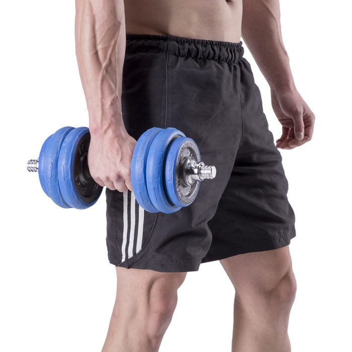 SET DE GANTERE 30 KG HMS BARBELL [24]