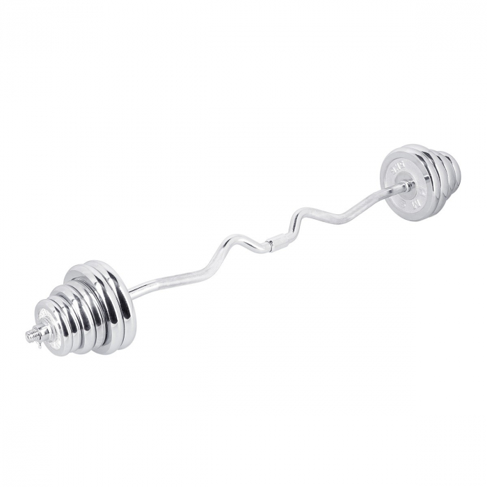 Set de gantere si haltere reglabile 55kg STC55 HMS [11]