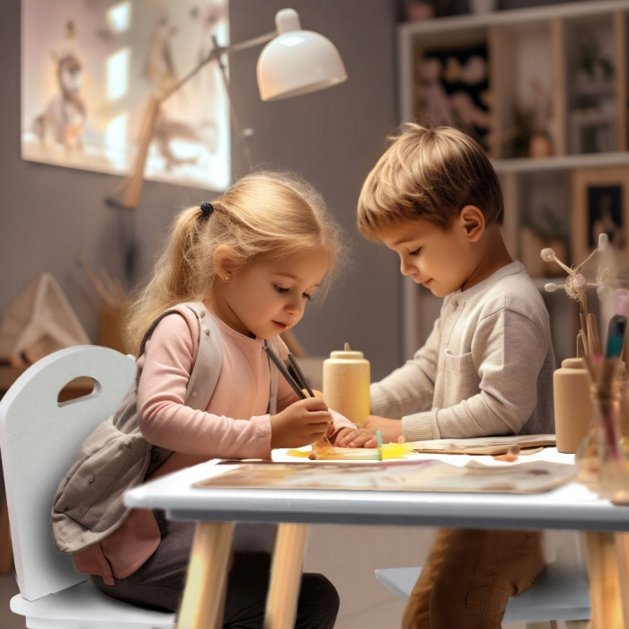 Set de masa cu doua scaune pentru copii Ricokids RC-848 [6]