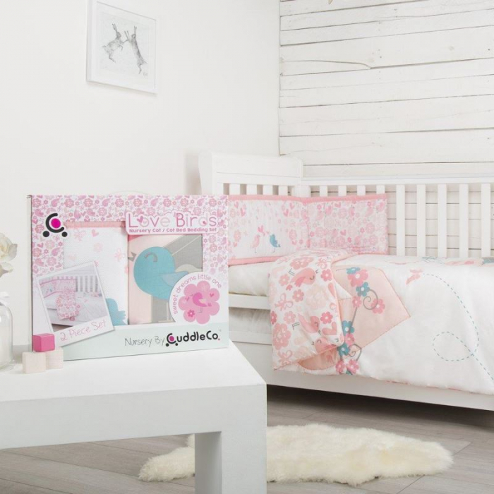 Set de pat 2 piese pentru bebelusi Comfi-Dreams Lovebirds 843022 [3]