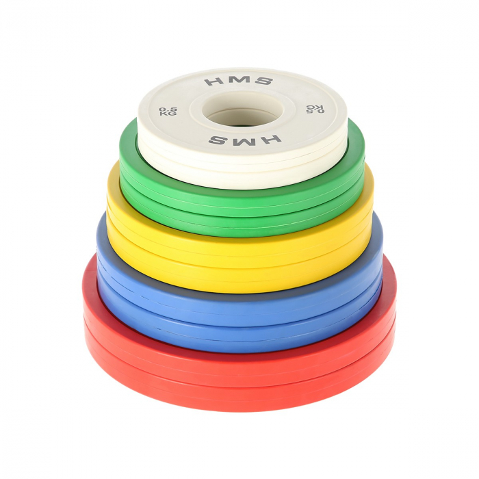 Set Discuri Olimpice HMS CBRS 01 (0,5 kg. 1 kg. 1,5 kg. 2 kg, 2,5 kg [3]
