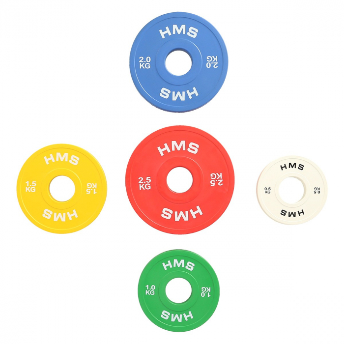 Set Discuri Olimpice HMS CBRS 01 (0,5 kg. 1 kg. 1,5 kg. 2 kg, 2,5 kg [2]