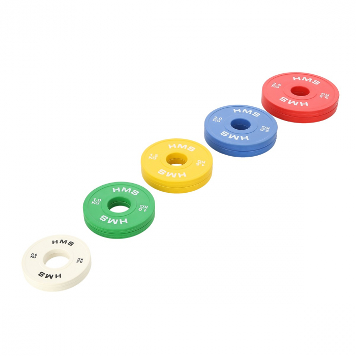 Set Discuri Olimpice HMS CBRS 01 (0,5 kg. 1 kg. 1,5 kg. 2 kg, 2,5 kg [5]