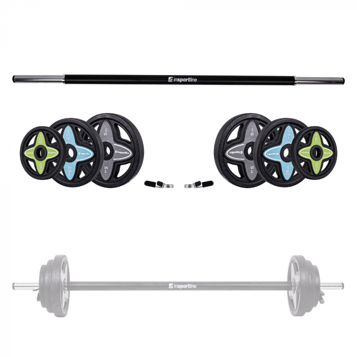 Set Haltera + Greutati inSPORTline Pumpstar 2 - 20kg [9]