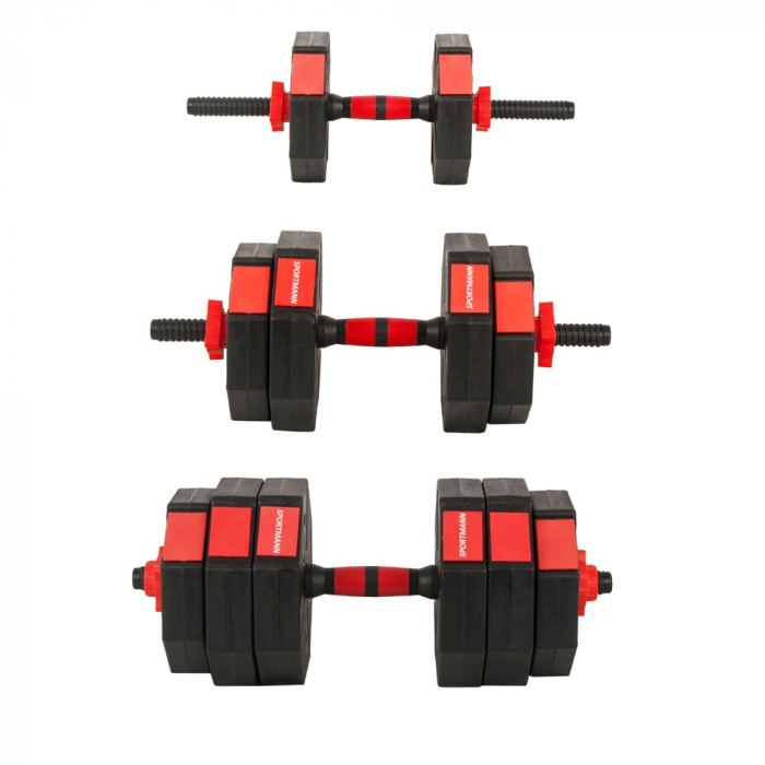 Set Haltera si Gantere ciment Sportmann SHG06 30 kg [6]