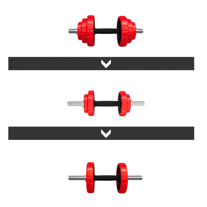 Set Haltera si Gantere Reglabile HMS SGGX20 20 kg [4]