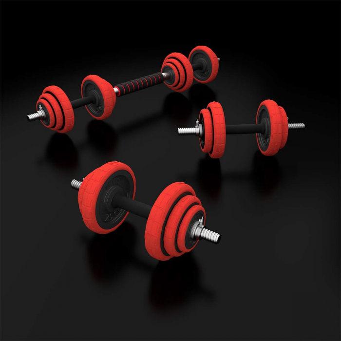 Set Haltera si Gantere Reglabile HMS SGGX20 20 kg [7]