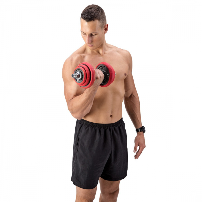 Set Haltera si Gantere Reglabile HMS SGGX20 20 kg [21]