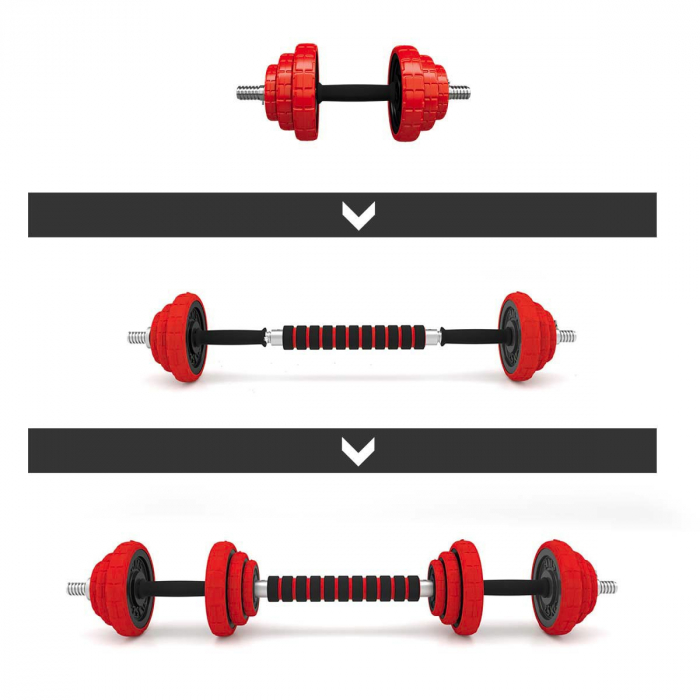 Set Haltera si Gantere Reglabile HMS SGGX20 20 kg [3]
