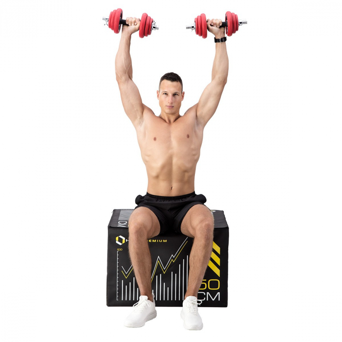 Set Haltera si Gantere Reglabile HMS SGGX20 20 kg [18]