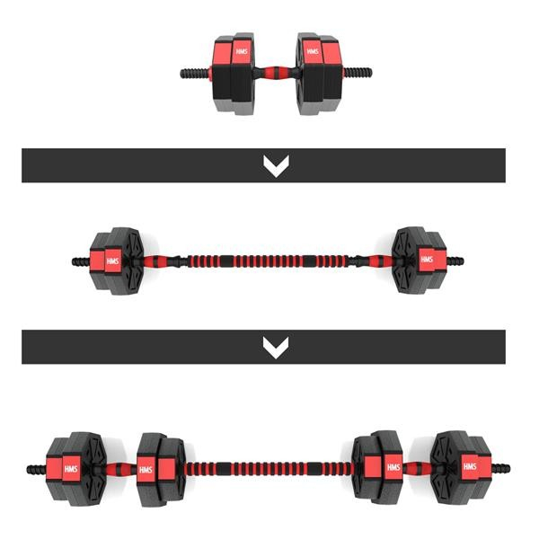 Set Haltere si Gantere HMS SGC15 15 kg [2]