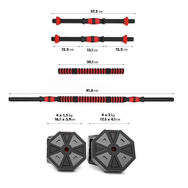 Set Haltere si Gantere HMS SGC15 15 kg [6]
