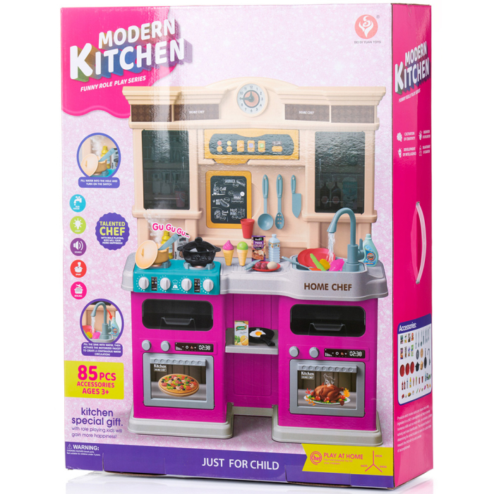 Set jucarie Chipolino Kitchen 83 cm cu sistem de curgere apa, lumini, sunete si 85 accesorii [11]