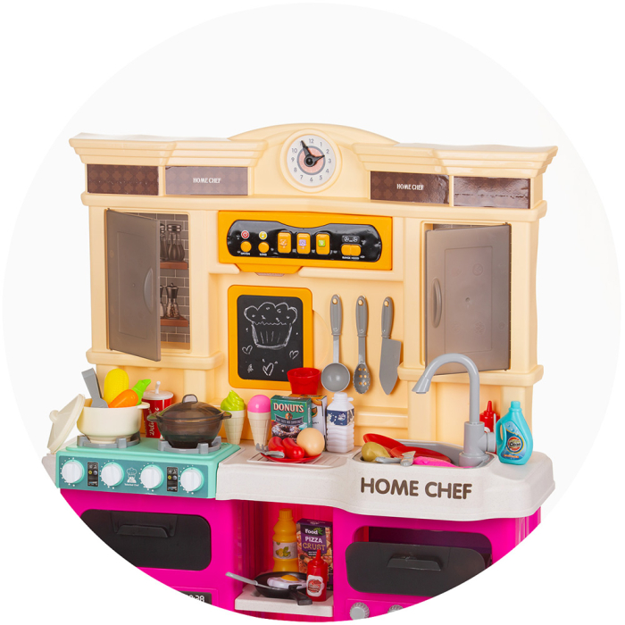 Set jucarie Chipolino Kitchen 83 cm cu sistem de curgere apa, lumini, sunete si 85 accesorii [7]