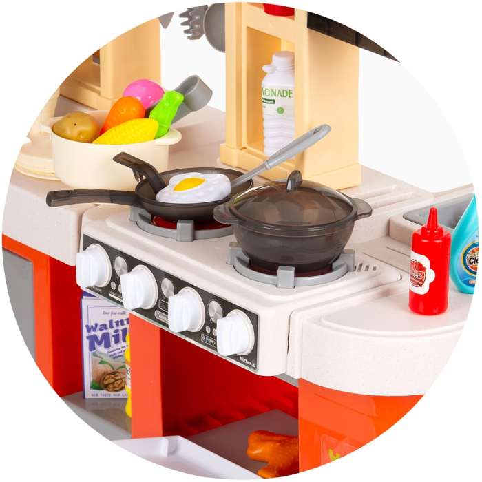 Set jucarie Chipolino Kitchen 84 cm cu sistem de curgere apa, lumini, sunete si 79 accesorii [11]